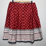 Charter Club Nautical Anchor Red White & Blue A-line Coastal Skirt Size 10. Fixed Price $18.00.