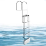 Vevor Retractable Dock Ladder 5 Steps Aluminum Alloy Boat Auto Lift Float. Fixed Price $159.99.