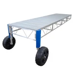 Patriot Roll Boat Lake Jack Dock With Gray Poly Decking 16, 24, 32 Or 40 Ft. Fixed Price $2800.00.
