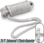 Double Braid Dock Line 5/8" X 25FT White 50-40251 Pac 15" Eye Splice Boat. Fixed Price $35.71.