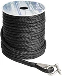 Young Marine Made 3/8 Inch 100FT Black Nylon Anchor Line Double Braided. Fixed Price $14.56.