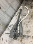 13 Super Hooker Fluke Style 14 Lbs Pounds Boat Anchor With Chain. Fixed Price $32.00.