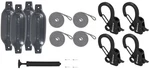 Rockville FEN445-GREY Boat Fender Bumpers 4.5"X16", Lines + Pump Clips. Fixed Price $89.95.