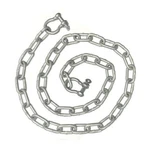 GEN3 Marine Anchor Chain & Shackle Kit 1/4"X4' 5-7004. Fixed Price $14.99.