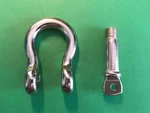 Marine Grade Stainless Steel 316 Bow Shackle Forged Us Type Oversized Pin. Fixed Price $22.09.
