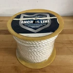 Attwood - 150' X 3/8"D White Nylon Twisted Anchor Line W/snap Hook. Fixed Price $23.99.
