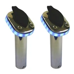 Seasense 50091525 Blue Led 90 Degree Stainless Steel Rod Holder (pair) Boat. Fixed Price $35.96.