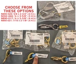 National Asst'd Sizes, Boat Round Fixed Eye Snap, Bronze, Stainless, Or Zinc. Fixed Price $20.69.