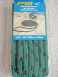 Double Braid Dock Line 3/8" X 15FT Seachoice 42441 Green With Black Tracer. Fixed Price $18.74.