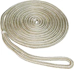 Shoreline Marine 3/8" X 20' Double Braid Dock Gold/white Nylon.. Fixed Price $19.79.