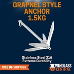 1.5KG Grapnel Anchor - 316 Stainless Steel Boat Marine. Fixed Price $263.94.