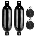 2-PACK Twin Eye Ribbed Boat Fenders 6.5 X 23-INCH, Black. Fixed Price $52.90.