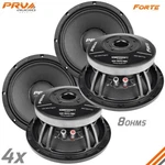 4X Prv Audio 10MB1000FT Midbass Speakers Forte Car Pro 10" 8 Ohms 1000W. Fixed Price $679.64.