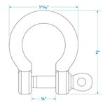 Seachoice 43171 Stainless Steel Anchor Shackle. Fixed Price $22.83.