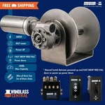 Muir DFF08 Drum Anchor Winch Fast Drop Free Fall 800W 316SS 16-28' Boat. Fixed Price $1717.31.