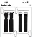 Yaocom Ice Shelter Kit 8PC Stainless Steel Tent Anchors & Straps. Fixed Price $23.73.