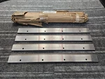 (qty 4) Wear Master 66" Precision Counter Knife 21-1/2 X 2-3/16 3/8" Steel. Fixed Price $185.99.