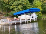 21' X 98" Shorestation Replacement Boat Lift Canopy Blue. Fixed Price $850.00.