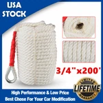 3/4"X200' Twisted Nylon Anchor Rope Three Strand Marine Boat Dock Mooring Line. Fixed Price $79.59.