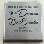 Vintage Zippo Tape Measure Advertising Donovan Boat Supplies - Working. Fixed Price $18.95.