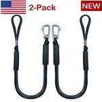 4FT 2-PACK Bungee Dock Line Mooring Rope For Boat With Stainless Steel Clip. Fixed Price $25.99.