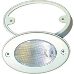 T-h Marine Push On/off White Led Oval Light With Surface Mount Ring. Fixed Price $64.08.