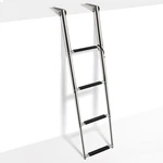Recpro Marine Boat 10" 4 Step Down Telescoping Top Mount Boarding Ladder. Fixed Price $64.95.