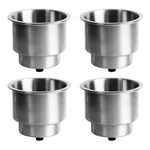 Boat Cup Holder Pack, 304 Stainless Steel Marine Grade Drink With Dr.... Fixed Price $34.44.