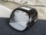 Clear Blackout Lay Down Red Led Taillight Lens Harley Repl # 68140-99 68369-03. Fixed Price $65.00.