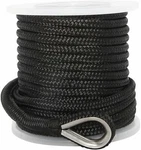Novelbee 1/2"X 150' Double Braid Nylon Anchor Line With Stainless Thimble. Fixed Price $70.29.