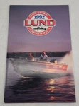 Vintage 1992 Lund Boats Sales Brochure Fold Out Line Up. Fixed Price $29.95.