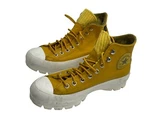Converse Chuck Taylor All Star High Top Leather Lugged Boots Gold Dart Size 9. Fixed Price $72.49.