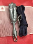 3 Lb Galvanized Folding Grapnel Anchor With 20' Nylon Rope For Boats 5 To 12FT. Fixed Price $56.44.