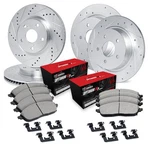 WGUH2-74047 R1 Concepts Brake Disc And Pad Kits 4-WHEEL Set Front & Rear For Vw. Fixed Price $382.13.