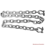 Attwood Boat Anchor Chain 13753-7 With Shackles 1/4 Inch X Foot. Fixed Price $28.39.