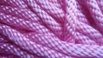 1/2" X 100 Ft. Solid Braid Mfp Rope Hank. Light Pink. Made Usa. Fixed Price $45.00.