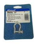 Attwood 1/4" Galvanized Steel Shackle 9921-3. Fixed Price $7.95.
