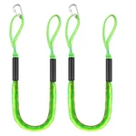Boat Bungee Dock Lines 4 Ft - Single Hook Rope With 2 Loops, Pack (gre.... Fixed Price $41.61.
