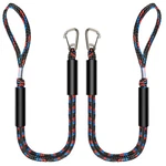 Botepon Boat Bungee Dock Lines With 316 Loop Clip End, Black Blue Red. Fixed Price $35.18.
