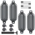 Puroshelt Boat Bumpers Fenders, Inflatable Cylindrical Twin Eye Ribbed Comes .... Fixed Price $107.03.