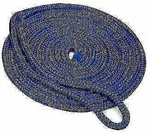 Seachoice Dock Line Blue Dbl Braided Nylon 1/2 Inch X 20FT 39861. Fixed Price $32.29.