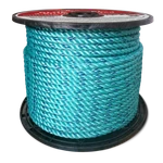 Cwc Blue Steel Rope - 1/2" X 600' Teal W/dark Tracer. Fixed Price $142.45.