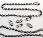 Industrial Stainless Steel Ball Chain #15 8MM Round Bead Bulk Lengths. Fixed Price $96.94.
