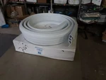 Dockmate 1160-O Full Face Profile, White, 16' Roll (G1260/J1260). Fixed Price $95.00.