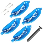6.5" X 23" 4 Ribbed Marine Boat Fender Vinyl Bumper Dock Shield Protection Blue. Fixed Price $48.33.