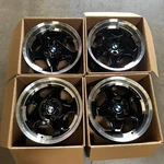 4X New Gloss Black Bmw Throwing Star Style Wheels Rims 17X9.0 5X120 +22. Fixed Price $949.99.