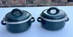 2X Megaware .5 Qt Half Quart Mini Dutch Oven With Lid Hunter Green Made Spain. Fixed Price $21.21.