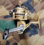 Olympic GVO-10 Vintage Fishing Reel Made Japan Gold. Fixed Price $34.99.