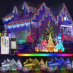 Rgb Ice Outdoor, 52FT 504 Led Changing Christmas LIGHTS,16 Colors. Fixed Price $95.94.