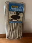 Seachoice Double Braided Boat Nylon Dock Line 1/2" X 15' Gold/white 40031. Fixed Price $10.00.